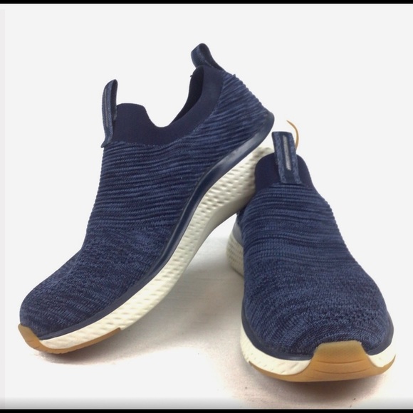 SKECHERS Blue Air-Cooled MEMORY FOAM Slip-On Shoes - Picture 2 of 9